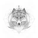 hindusim and flute and chakra and wolf and snake tattoo design idea