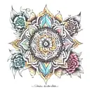 7 chakra  tattoo design idea