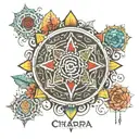 7 chakra  tattoo design idea
