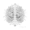 dna helix tree tattoo design idea