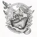 Noah's ark themed tattoo tattoo design idea