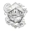 Noah's ark themed tattoo tattoo design idea