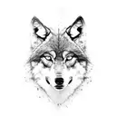 man in wolf pelt with scar on face tattoo design idea