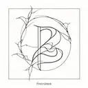 number 3 tattoo design idea