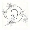 number 3 tattoo design idea