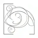 number 3 tattoo design idea