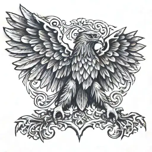 German Eagle tattoo design idea