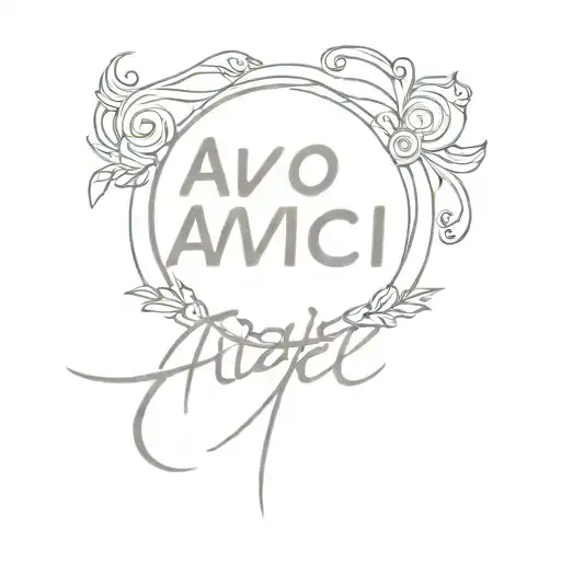 Avicii logo mixed with lyrics from Jim Croce, something small to medium size that would fit on inner to outer wrist tattoo design idea
