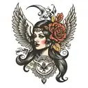 gypsy tattoo design idea