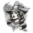 gypsy tattoo design idea