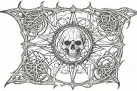 undead already in "sigil font" tattoo design idea