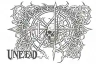 undead already in "sigil font" tattoo design idea