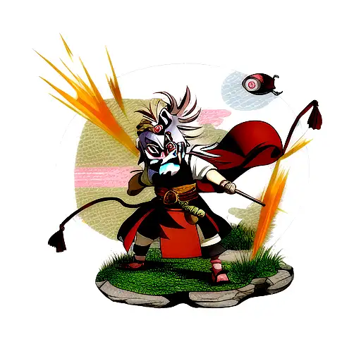 Jiraiya with Gamabunta tattoo design idea