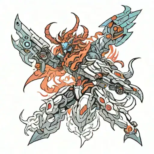 starcraft and inferno and hell and technoinferno tattoo design idea