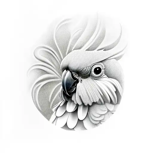 A cockatoo tattoo design idea