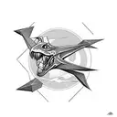A pterodactyl tattoo design idea