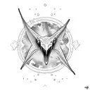 A pterodactyl tattoo design idea