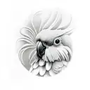 A cockatoo tattoo design idea