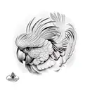 A cockatoo tattoo design idea