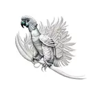 A cockatoo tattoo design idea