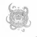 ouroboros, circle of fifths tattoo design idea