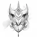 illyrian warrior with horse tattoo design idea