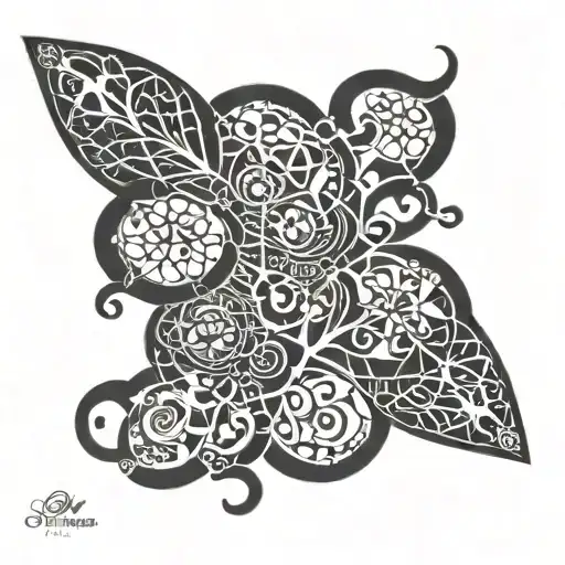 bindrunes full sleeve tattoo design idea