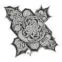 bindrunes full sleeve tattoo design idea