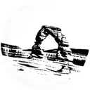 delicate arch monument  tattoo design idea