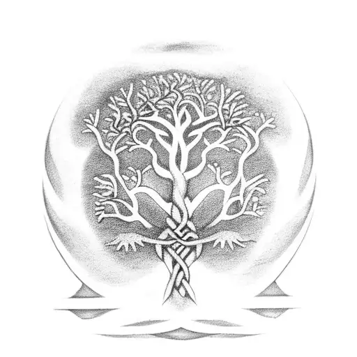 Celtic Tree of Life tattoo design idea