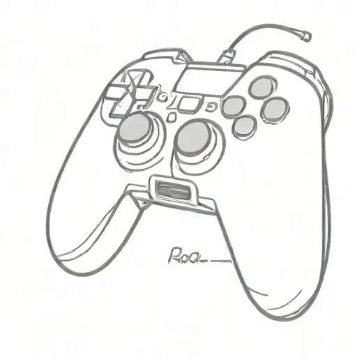 game controller tattoo design idea
