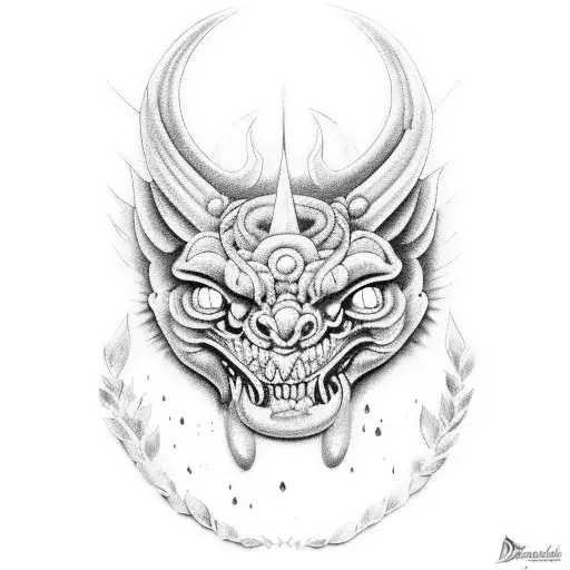deusa kali indiana tattoo design idea