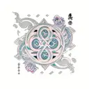 motherhood symbol tattoo design idea
