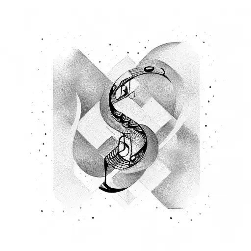 date of birth with infinity and music and sport tattoo design idea