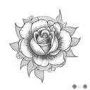 pulmão com flores tattoo design idea
