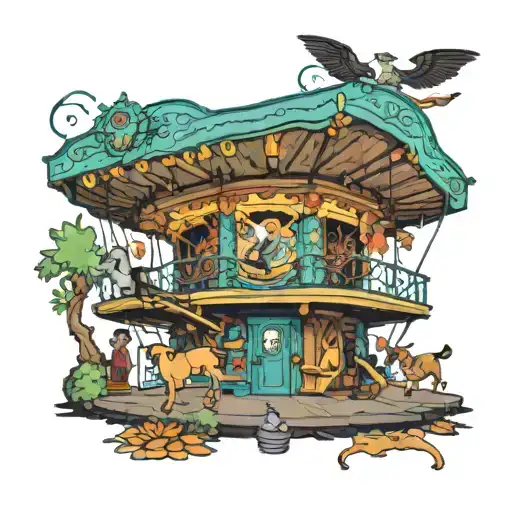 Disney carousel of progress disney tattoo design idea