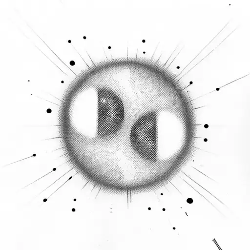 many eye balls looking at you tattoo design idea