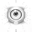 many eye balls with strange looking, line art tattoo design idea