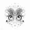 many eyes tattoo design idea