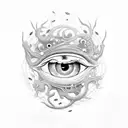 many eyes tattoo design idea