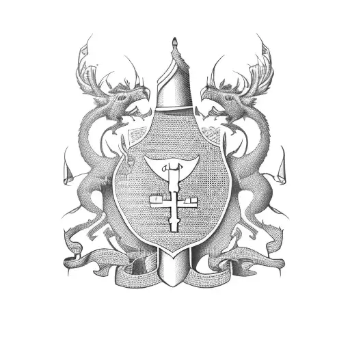 Smith Family Coat of Arms tattoo design idea
