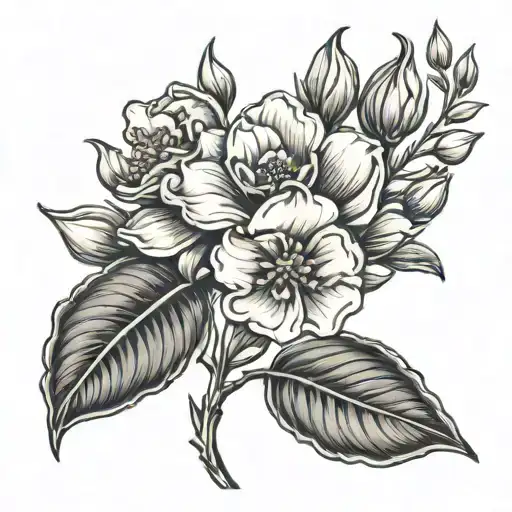 july birth flower june birth flower November birth flower September birth flower May birth flower  tattoo design idea