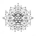 A constellation of Scorpio and Leo zodiac signs in an intertwined pattern tattoo design idea