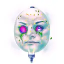 lantern with eyr tattoo design idea