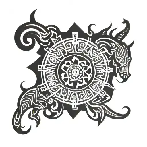 pagan slavic mythology tattoo design idea