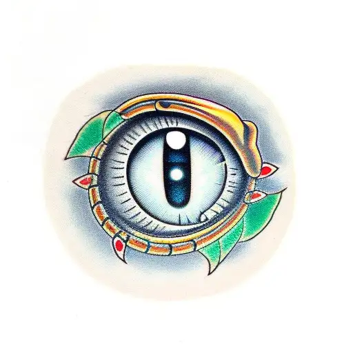 EYES SNAKE tattoo design idea