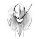 sword representing antisocial personality disorder tattoo design idea