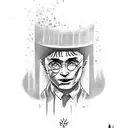 Harry potter dark mark tattoo design idea