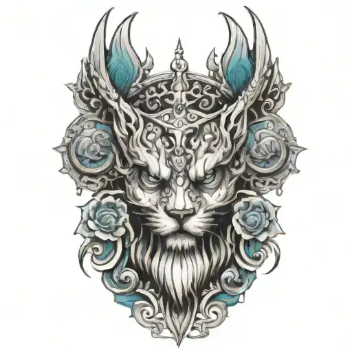 throne tattoo design idea