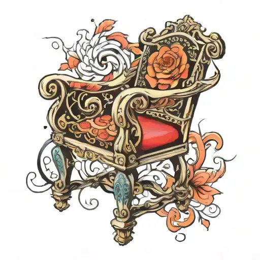 chair tattoo design idea